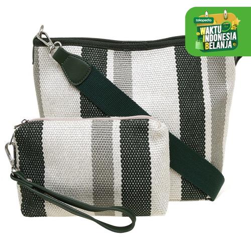 Foto Produk Les Femmes Tas Selempang Wanita / Sling Bag - BMB200100508 - GREEN dari LesFemmes Official Store