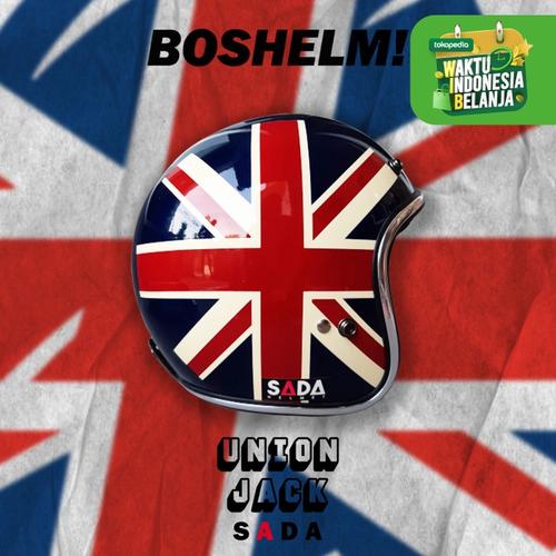 Foto Produk Helm Retro Bogo Sada Jitsu British Inggris Helm Bogo Helm List Chrome - HELMET ONLY dari BOSHELM