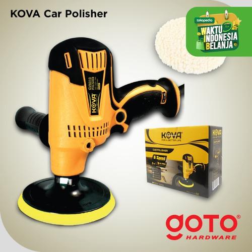 Foto Produk Kova GV6010 Wool Polisher 5" Disc Mesin Poles Mobil Motor Detailing - Kuning dari GOTO Hardware