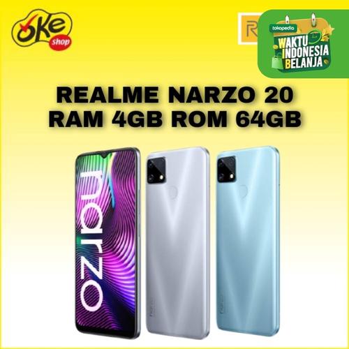Foto Produk Realme Narzo 20 Smartphone (4/64GB) - Silver dari OKESHOP