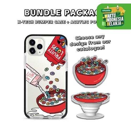 Foto Produk BUNDLE PACKAGE - X-Tech Bumper Case (iPhone) & Acrylic Popstand - Bumper White dari The Case Bible