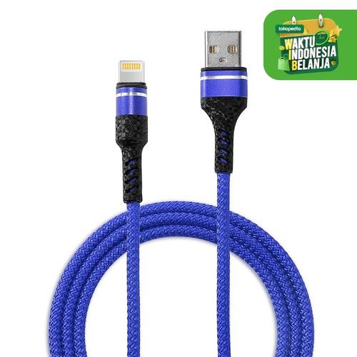 Foto Produk GROTIC Kabel Data Nilon Charger Type iPhone 1 M - Biru dari APRoo
