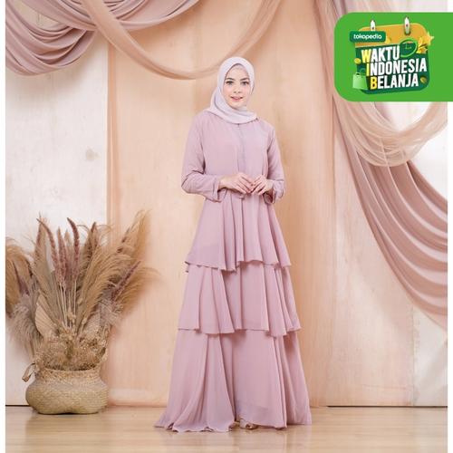 Foto Produk Terminal Grosir | Gamis Wanita Muslim Original | Kenza Dress - Mocca dari Terminalgrosir Indonesia