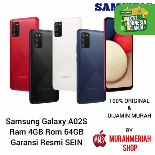Foto Produk Samsung Galaxy A02S 4/64Gb Garansi Resmi Sein by tam - RAM 3GB.32GB, biru dari murahmeriah shop