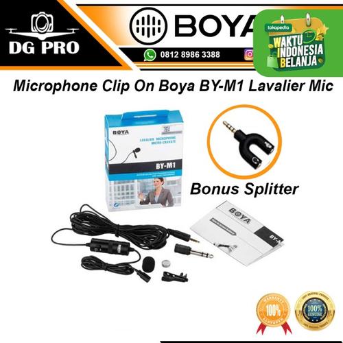 Foto Produk Microphone Mic Clip On Boya BY-M1 Lavalier For Kamera & HP dari DG PRO