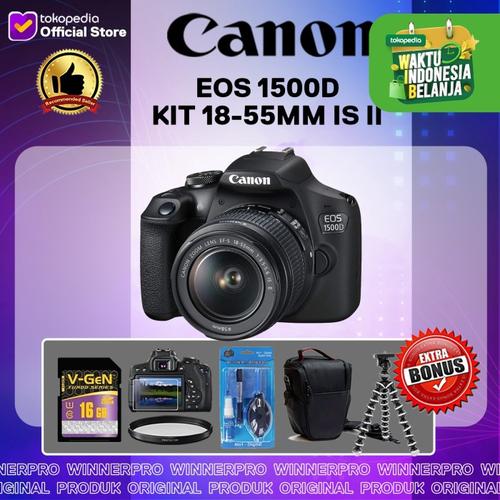 Foto Produk CANON EOS 1500D KIT 18-55MM IS II / EOS 1500 dari Winner Pro
