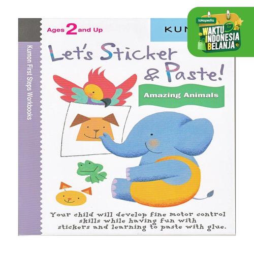 Foto Produk Buku Anak - Kumon - Let's Sticker and Paste! Amazing Animals dari Kumon Publishing INA