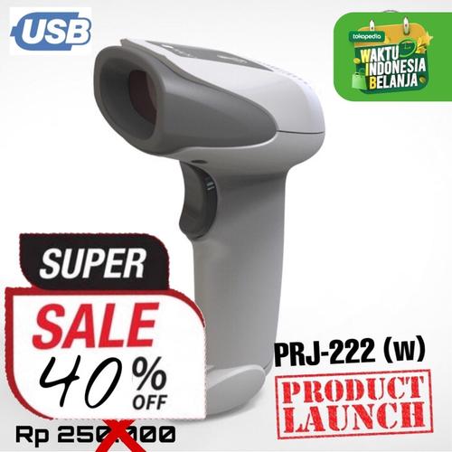 Foto Produk Barcode Scanner Laser Tangan 1D PANDA PRJ-222 (w) USB best for JNE-JNT dari PANDA RETAIL SOLUTIONS