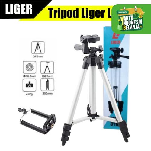 Foto Produk Liger Tripod L-3110 - Tripod HP dan Kamera Universal + Free Holder U dari LIGER OFFICIAL STORE