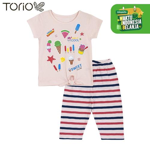 Foto Produk TORIO Baju Setelan Anak Perempuan - Legging Set Ice Cream Delight - 1-2 tahun dari Torio