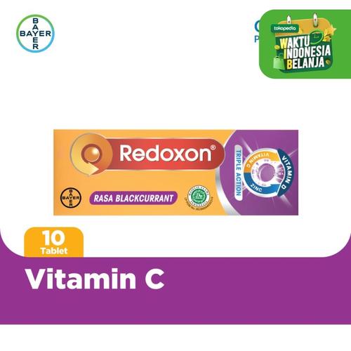 Foto Produk Redoxon Vitamin C + Zinc Rasa Blackcurrant 10 Tablet dari Bayer Health Partner