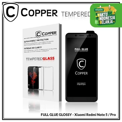 Foto Produk Redmi Note 5 / 5 pro - COPPER Tempered Glass Full Glue PREMIUM Glossy dari Copper Indonesia