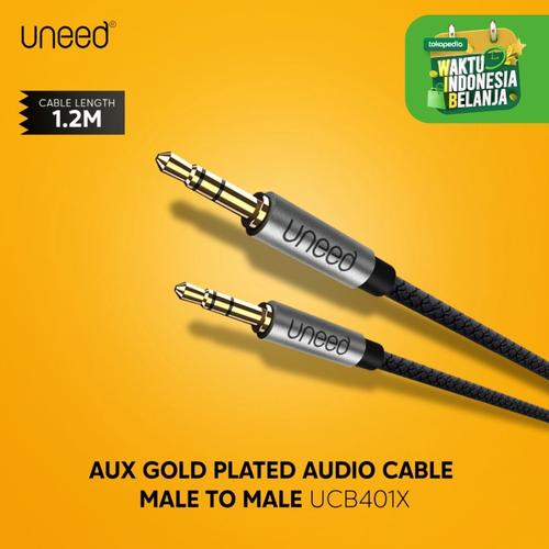Foto Produk UNEED Kabel Aux Audio 3.5mm Male to Male Gold Plated - UCB401X dari Uneed Indonesia