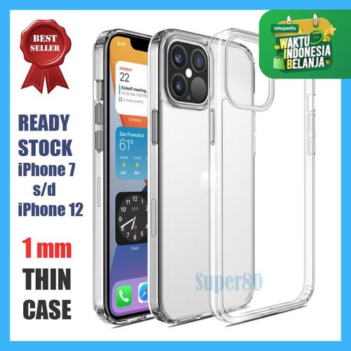 Foto Produk Soft Case Bening iPhone 11 12 Mini Pro Max Transparan Casing Slim - 12 Mini dari Super80