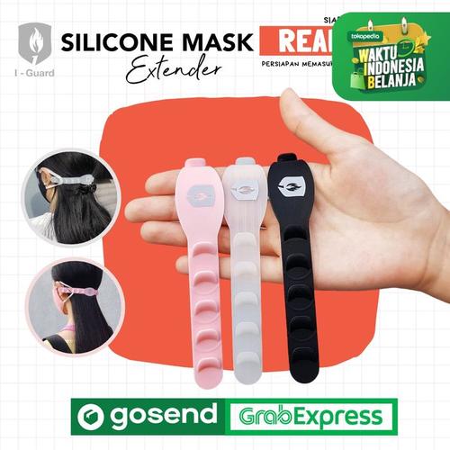 Foto Produk Pengait Masker, Silicone Mask Extender - Hitam dari Berlimpah Abadi