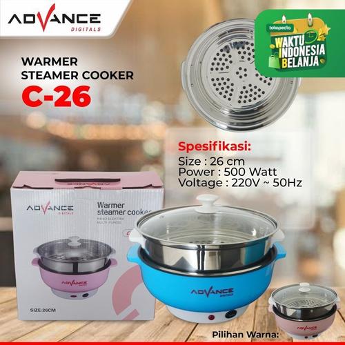 Foto Produk Panci Elektrik / Panci Listrik Multifungsi C26 Advance Warmer Steamer - Biru Muda dari STATION COMPUTER DAN ELEKTRONIKA