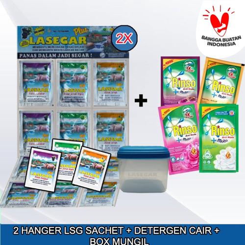 Foto Produk 2 HANGER LASEGAR SACHET + BOX MUNGIL + DETERGEN CAIR 42ML dari PT. Sinde Budi Sentosa