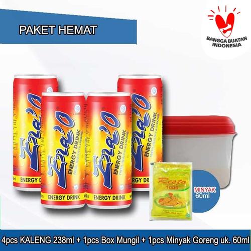 Foto Produk Paket 4pcs ENA'O KALENG 238ml + Minyak Goreng 60ml + Box Mungil dari PT. Sinde Budi Sentosa
