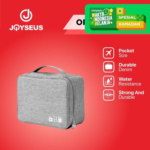 Foto Produk JOYSEUS Tragbare Digital Storage Bag Wasserdichte Organizer - KP0005 - Abu-abu dari Joyseus Official Store