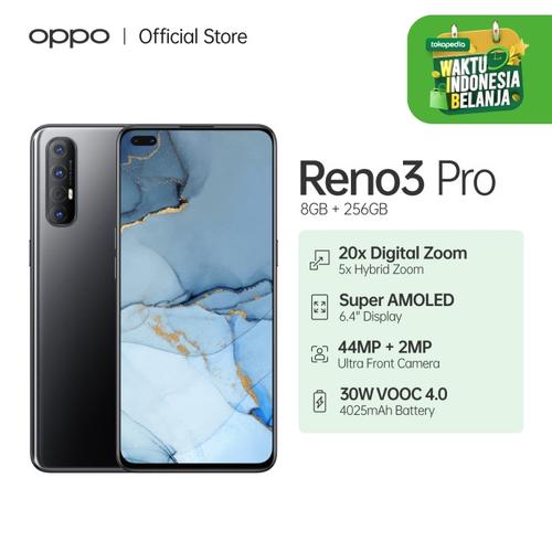 Foto Produk OPPO Reno3 Pro 8GB/256GB (Garansi Resmi) - Hitam dari OPPO OFFICIAL STORE