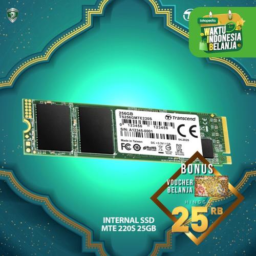 Foto Produk Transcend SSD M.2 PCIe MTE220S NVME - 256GB dari Transcend Indonesia