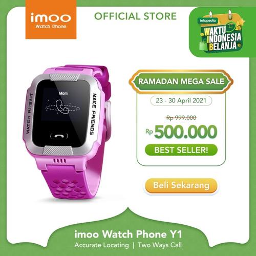 Foto Produk imoo Y1 Watch Phone Ungu-Jam Anak Pintar / Waterproof / Garansi Resmi dari imoo Official Store