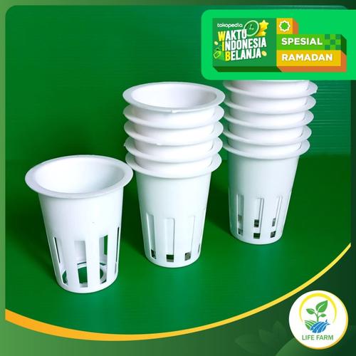 Foto Produk Netpot Hidroponik Putih 7cm dari Life Farm