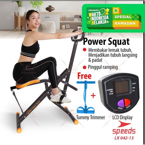 Foto Produk Power Squat Alat Fitness Sepeda Fitness Power Rider SPEEDS 042-13 - Hitam dari Speeds Official Store
