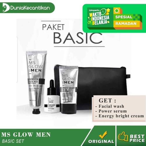 Foto Produk Paket MS Glow Men Basic Ms Glow For Men Original BPOM Free Pouch - Men Basic dari DuniaKecantikan