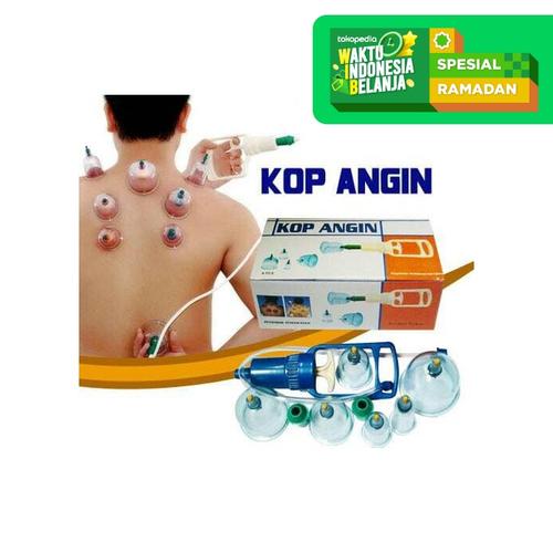 Foto Produk Kop angin isi 6 tabung / alat bekam / kop badan / refleksi tanpa kerik dari toko aneka grosir bdg