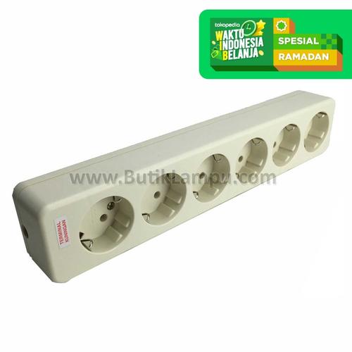 Foto Produk Stop Kontak 6 Lubang Uticon dari butiklampu