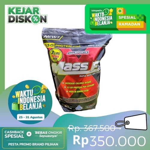 Foto Produk Allsports Nutrition - Mass FX Susu Gainer Penambah Berat Badan - 4 LBS dari Prometheus Shop