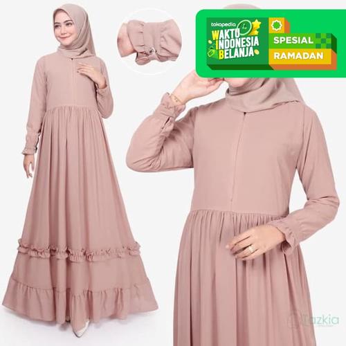 Foto Produk Tazkia Hijab Store | Dress Muslim Wanita | Afia Dress | Gamis Busui - Kuning, M dari Tazkia Hijab Store
