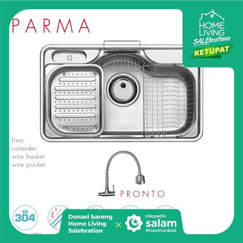 Foto Produk Paket Promo: CGS Parma Kitchen Sink + Kran Air CGS Pronto dari CGS Indonesia