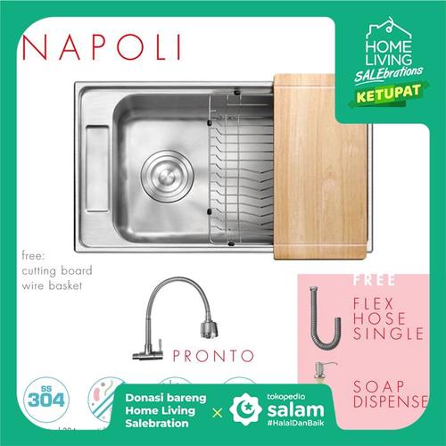 Foto Produk Paket Promo: CGS Napoli Kitchen Sink + Kran Air CGS Pronto dari CGS Indonesia