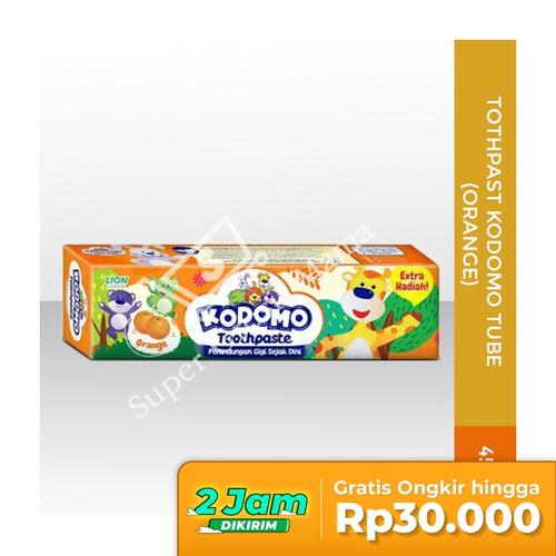 Gambar Pasta Gigi KODOMO TUBE 45GR ORANGE TOTHPAST dari Toserba Jaksel Jakarta Selatan Tokopedia