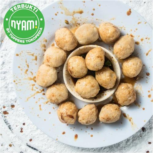 Foto Produk Pempek Ikan Belida Palembang Asli BULAT/ADAAN 1 Pack 350gr dari Pempek Belida CRP