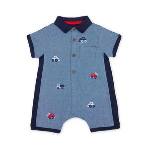 Foto Produk embroidered chambray romper - Up to 1 mnth dari Mothercare Official Shop