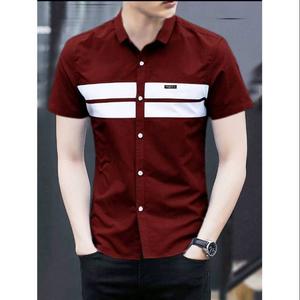 Foto Produk Kemeja pria Rusdi baju remaja lelaki cowok model Slim fit gaul trendy dari Gondhes