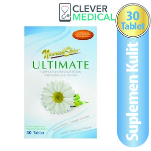 Foto Produk Nourishskin Ultimate 30 Tablet, Suplemen Kulit, Atasi Masalah Kulit dari Clever Medical