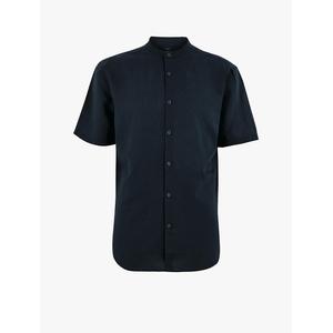 Linen Grandad Collar Shirt 1 