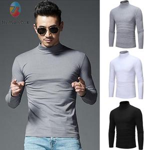 Jual Mens Casual Slim Turtleneck Long 