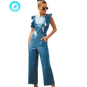 Jumpsuit Denim Wanita Model One Piece 