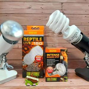 Foto Produk LAMPU UVA + UVB + 2 FITTING CERAMIC PAKET HEMAT dari House of Exo Pet