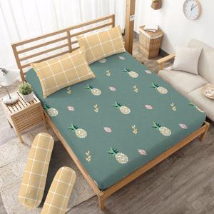 Foto Produk Sprei Hawaian Kintakun D'luxe Microfiber Hijau (5in1) 20 cm - 160 x 200 dari Kintakun Sprei Bedcover