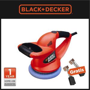 Foto Produk Black+Decker Polisher Mesin Poles Mobil Free Carbon Brush (KP600-B1) dari Black+Decker