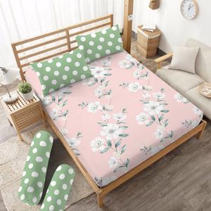 Gambar Sprei Chloe Kintakun D'luxe Microfiber Pink (5in1) 20 cm - 160 x 200 dari Kintakun Sprei Bedcover Tokopedia