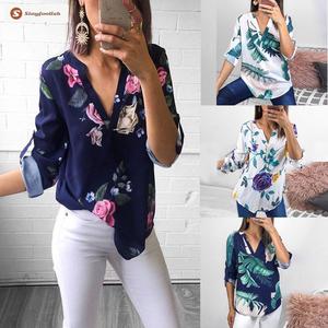 Summer Women Sexy Shirt Long Sleeve 