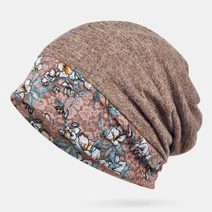 Jual Printed Lace Stitching Beanie 
