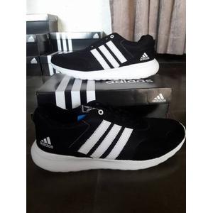 adidas cloudfoam hitam
